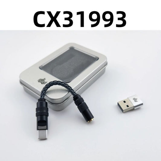 CX31993 3.5mm To Type-C 384KHz DAC Audio Cable with USB Adapter