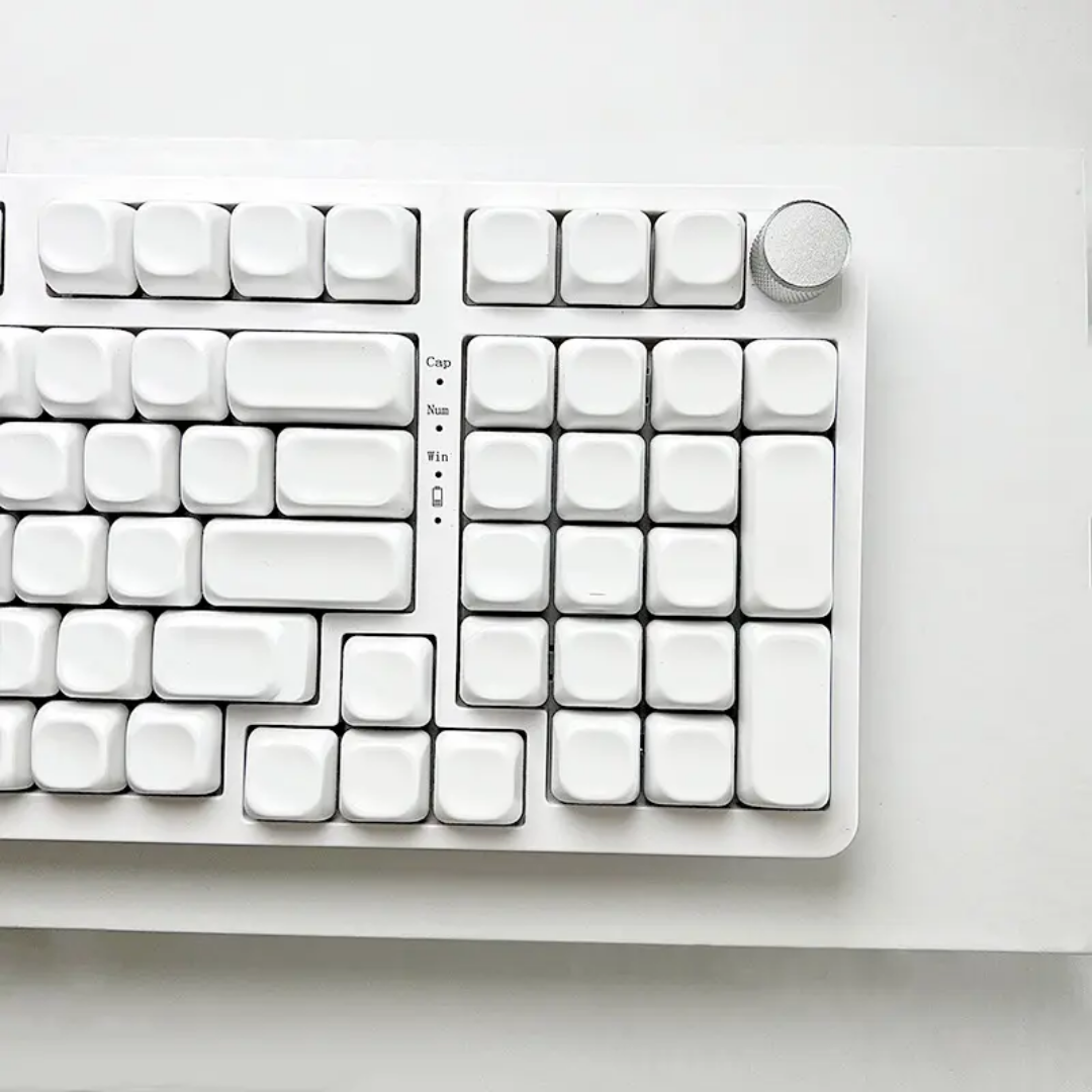 White Blank MOA Profile Keycaps Set
