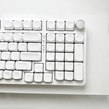 White Blank MOA Profile Keycaps Set