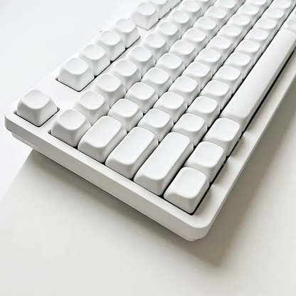 White Blank MOA Profile Keycaps Set