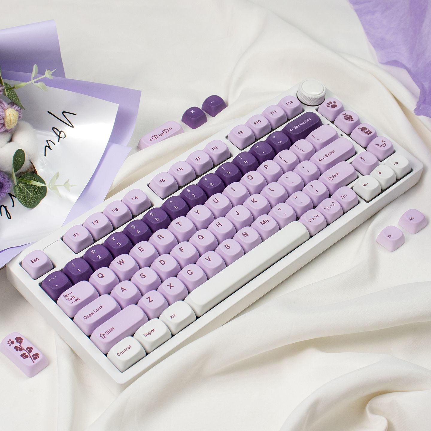 Mio Purple MOA Profile Keycaps Set