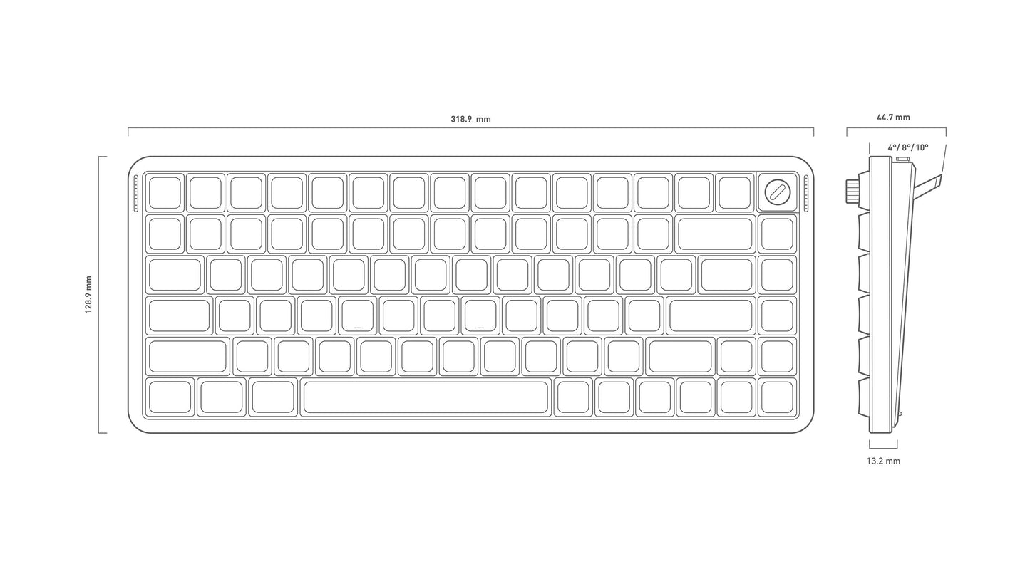 NuPhy Air75 V3  Wireless low-profile mechanical keyboard