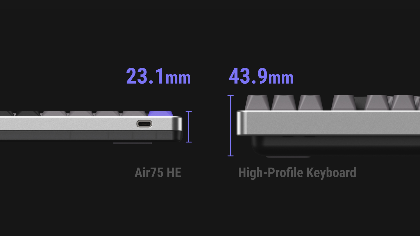 NuPhy Air75 HE  Magnetic Switch Gaming Keyboard