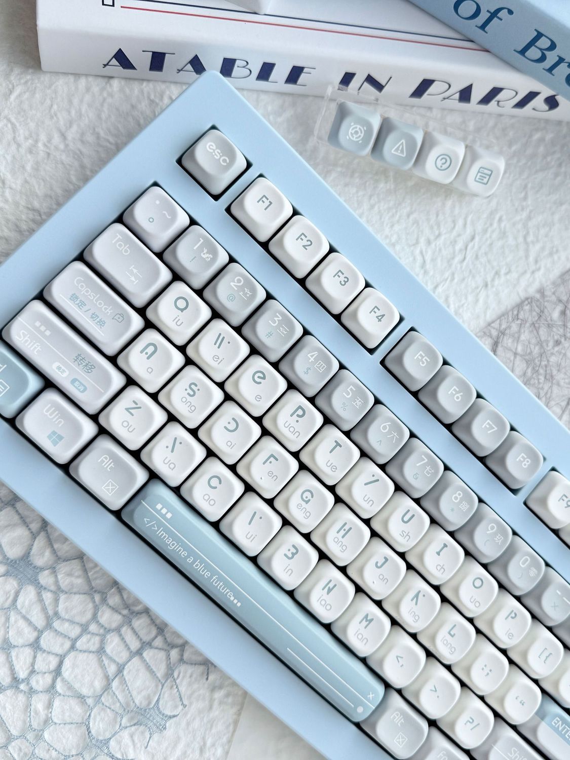 Blue Future QX3 (MOA) Profile 120 Keys Keycaps