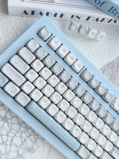 Blue Future QX3 (MOA) Profile 120 Keys Keycaps