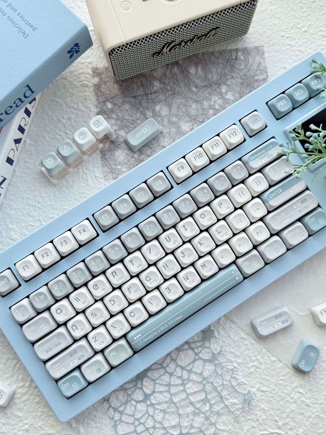 Blue Future QX3 (MOA) Profile 120 Keys Keycaps