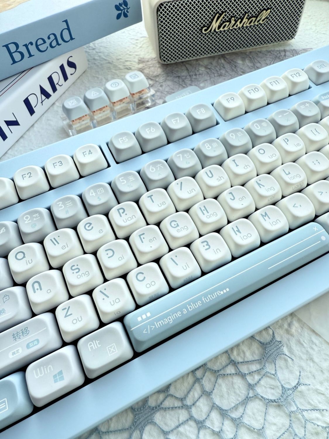 Blue Future QX3 (MOA) Profile 120 Keys Keycaps