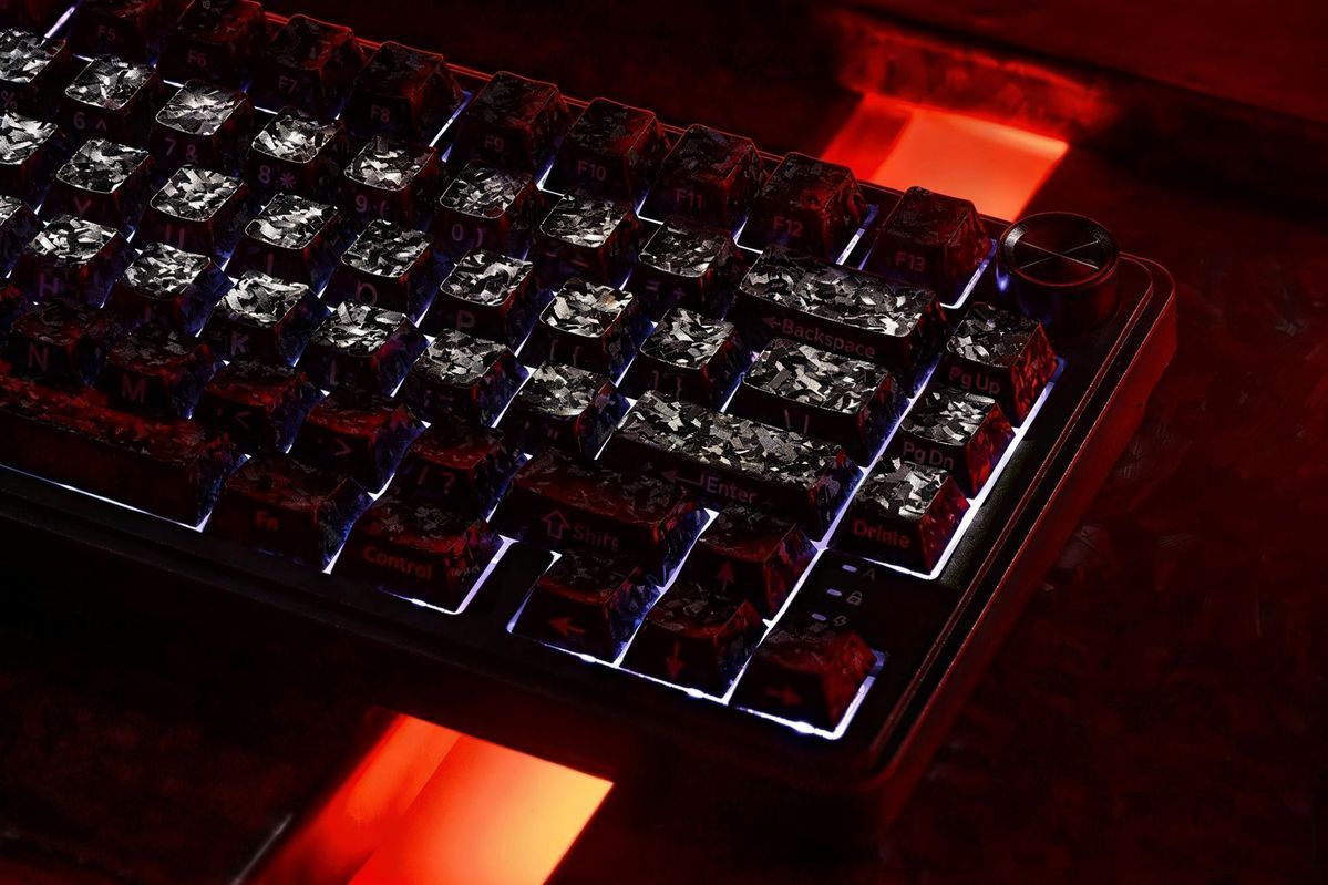 XVX Carbon Fiber 119 Keys Side Printed PC Keycaps Set