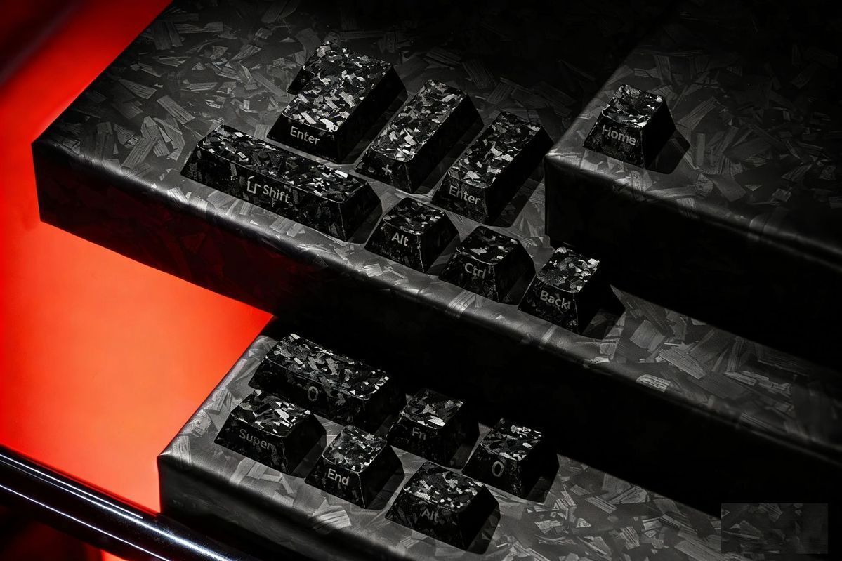 XVX Carbon Fiber 119 Keys Side Printed PC Keycaps Set