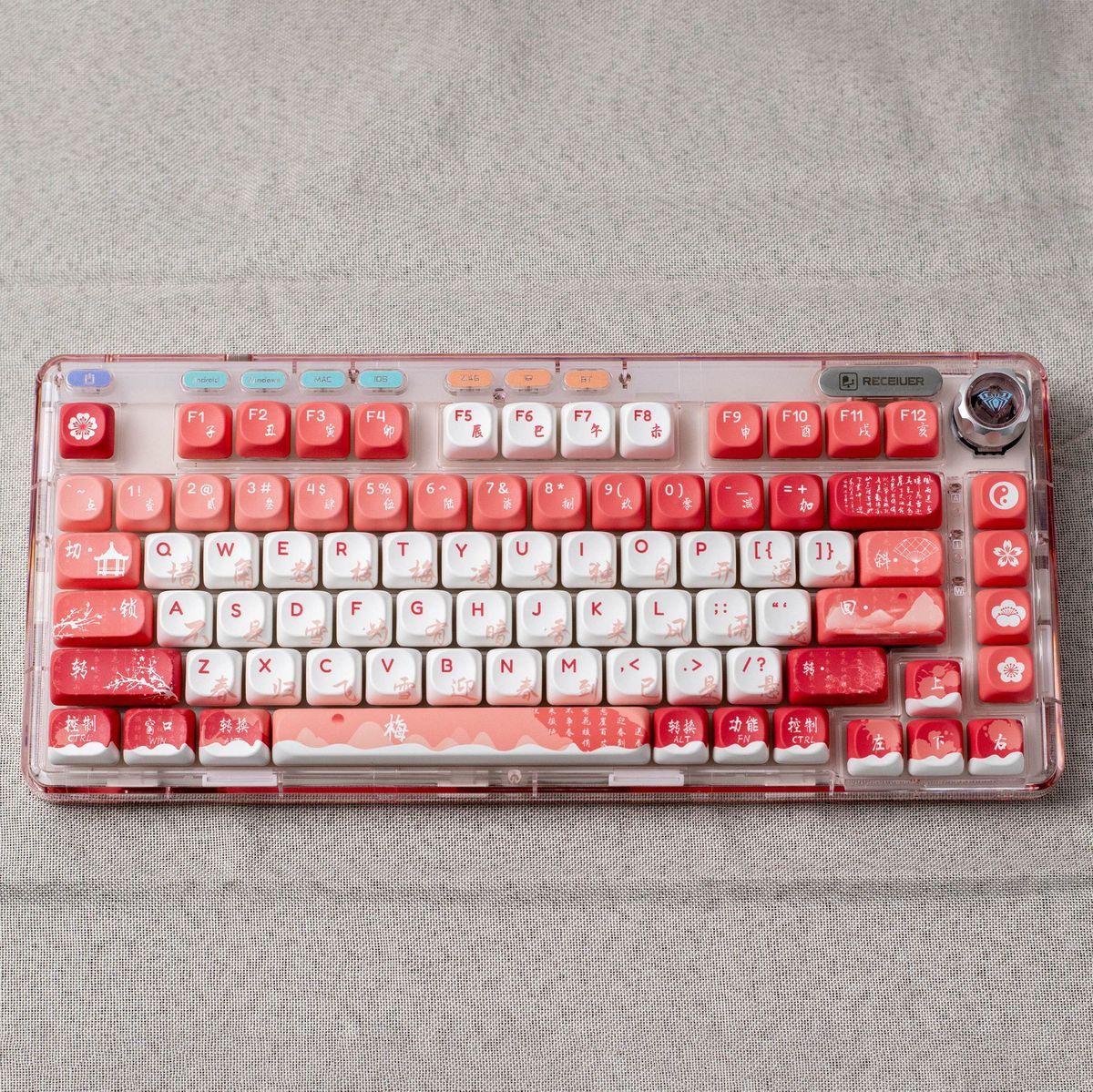 Zen Sakura MOA Profile PBT Keycaps Set