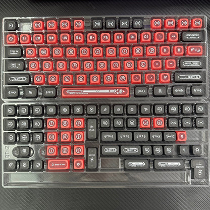 Red MAX Profile 2.0 PBT PC Shine-through Keycaps