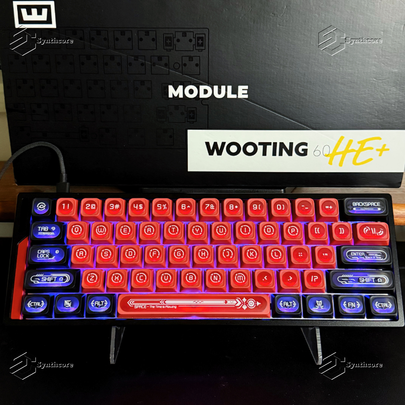 Red MAX Profile 2.0 PBT PC Shine-through Keycaps