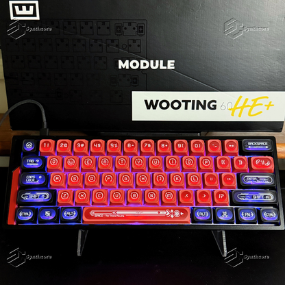 Red MAX Profile 2.0 PBT PC Shine-through Keycaps