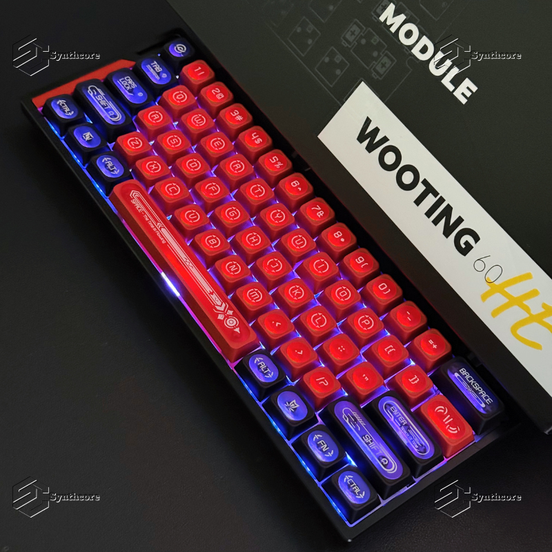 Red MAX Profile 2.0 PBT PC Shine-through Keycaps