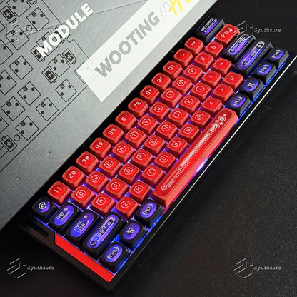Red MAX Profile 2.0 PBT PC Shine-through Keycaps