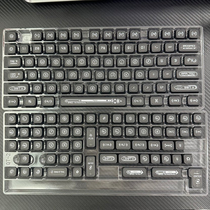 Black MAX Profile 2.0 PBT PC Shine-through Keycaps