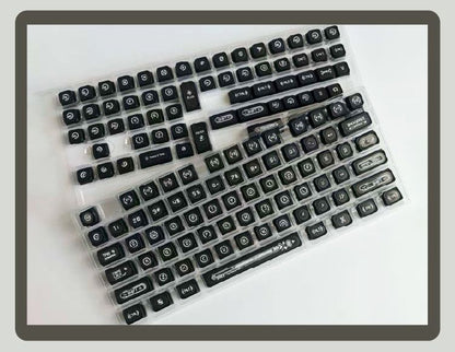 Black MAX Profile 2.0 PBT PC Shine-through Keycaps