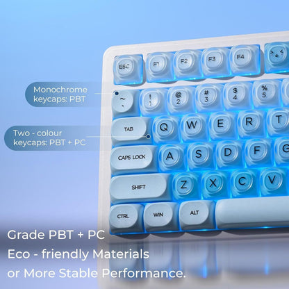 XVX Jelly Semi Transparent HOA Profile 120+ Keys Keycaps Set