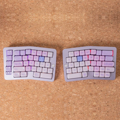 XVX House Ragdoll Cat MAO Profile PC UV Semi Transparent Keycaps Set