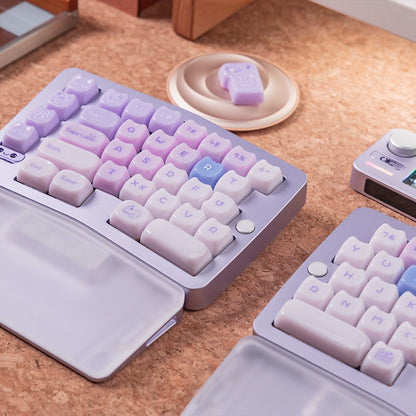 XVX House Ragdoll Cat MAO Profile PC UV Semi Transparent Keycaps Set