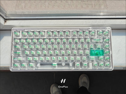 Popkeys Premium Transparent Cherry 97 Keys Keycaps Set - Mint