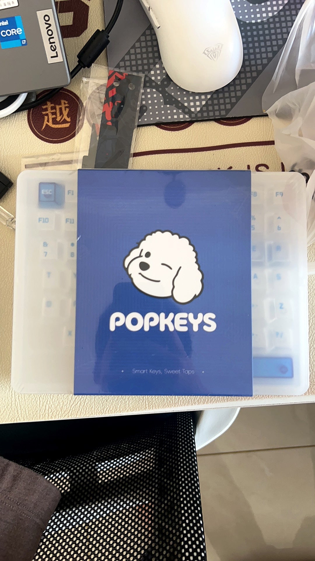 Popkeys Mist Popkeys Premium Transparent Cherry 97 Keys Keycaps Set - Sapphire ...