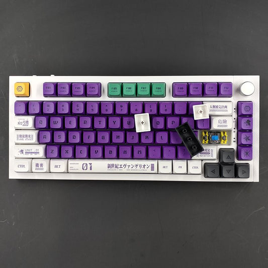 Eva 01 XDA PBT Keycaps Set