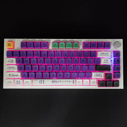Eva 01 XDA PBT Keycaps Set