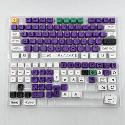 Eva 01 XDA PBT Keycaps Set