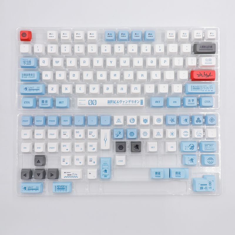 Eva 01 XDA PBT Keycaps Set