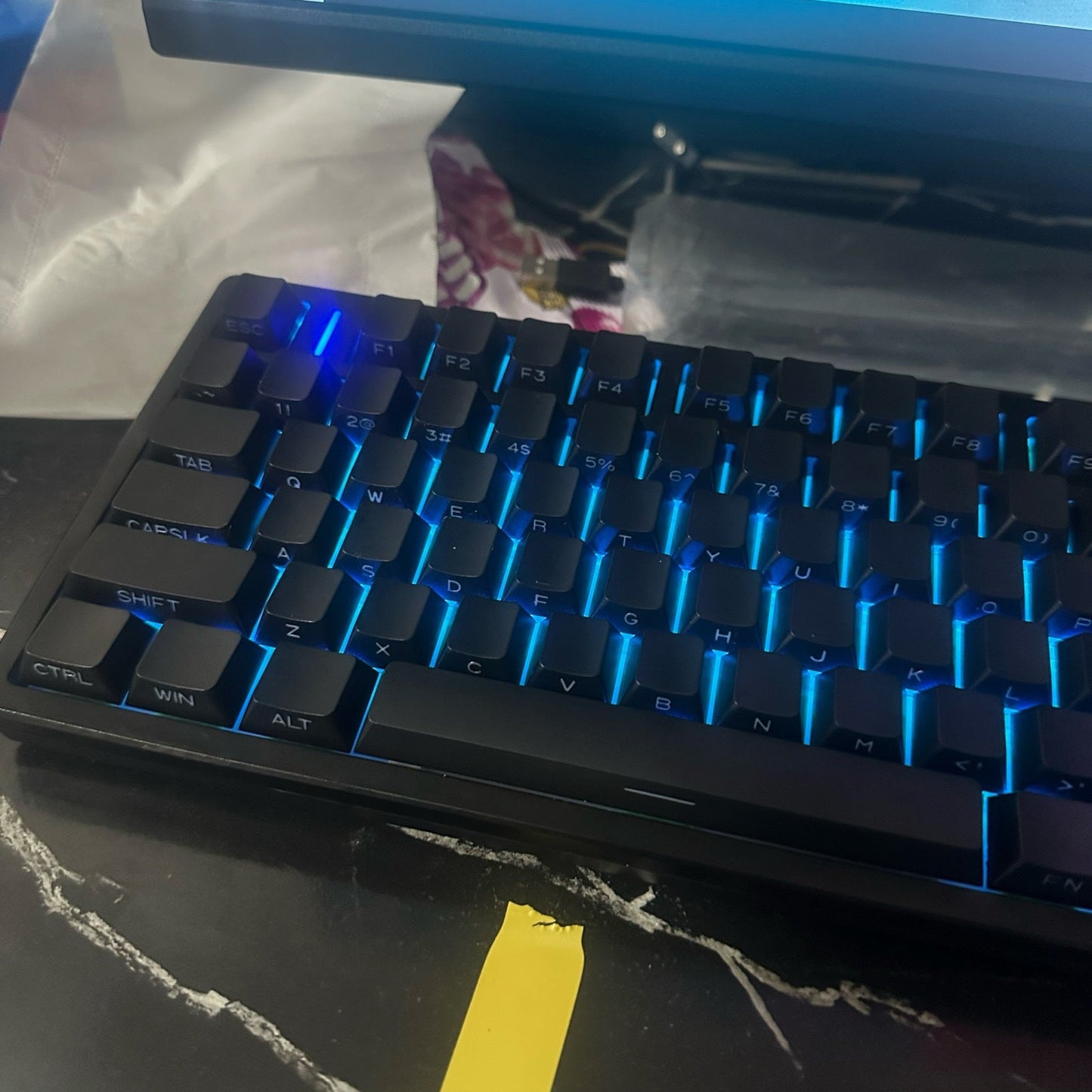 Black Side Engraved 120+ Keys Keycaps- OEM