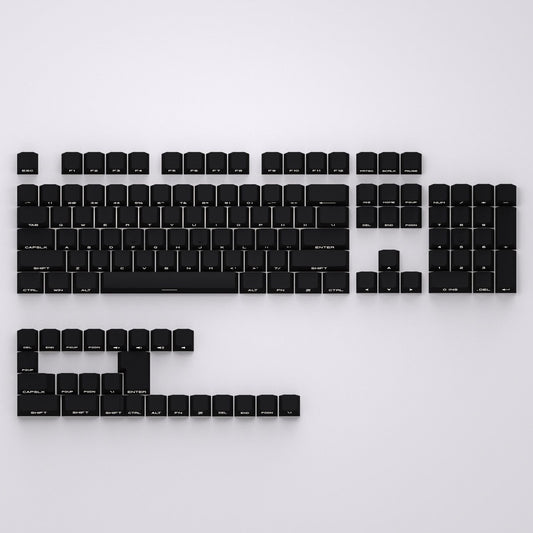Black Side Engraved 120+ Keys Keycaps- OEM