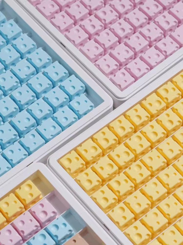 Chesse Themed 3D printed Keycaps - Set of 4 Keys