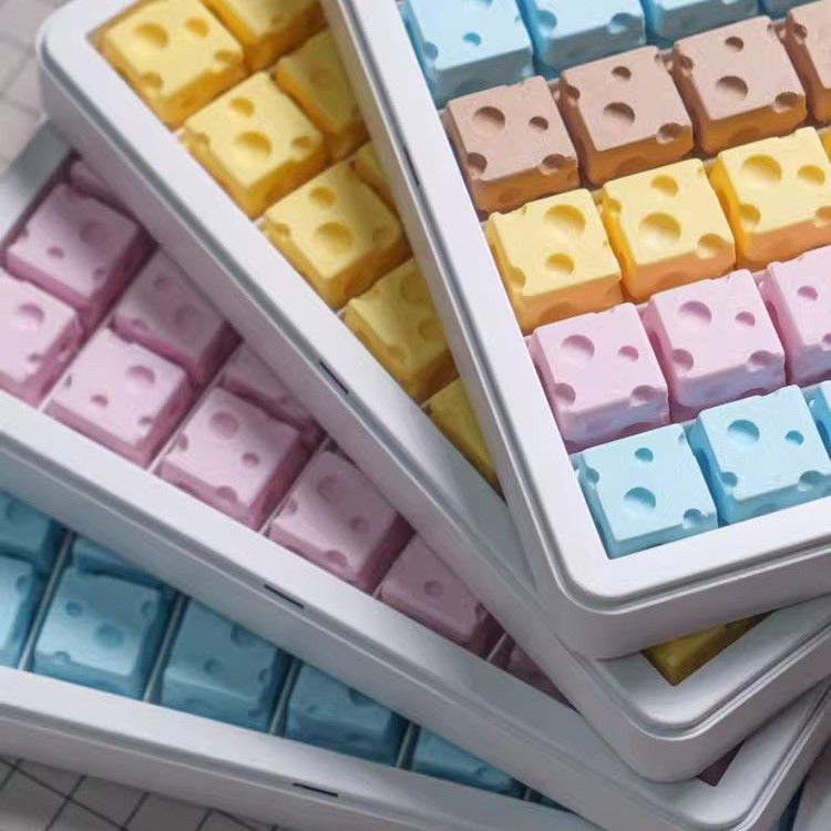Chesse Themed 3D printed Keycaps - Set of 4 Keys