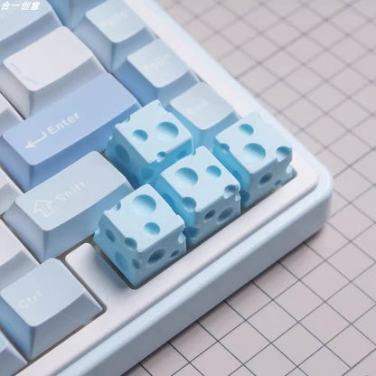 Chesse Themed 3D printed Keycaps - Set of 4 Keys