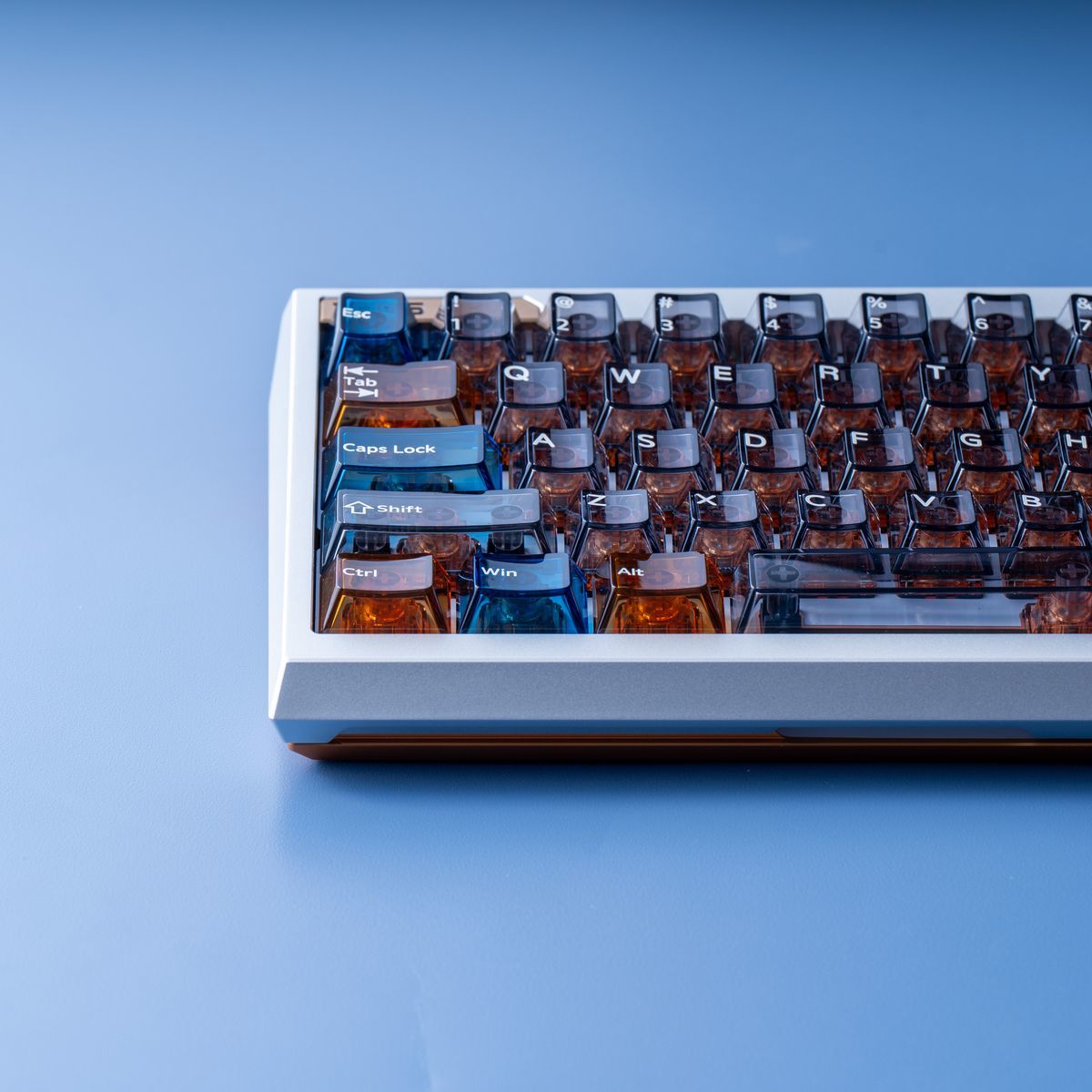 Winterglass Transparent PC Cherry Profile 87 Keys Keycaps Set