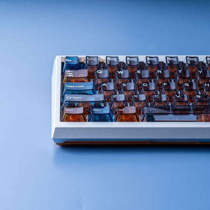 Winterglass Transparent PC Cherry Profile 87 Keys Keycaps Set