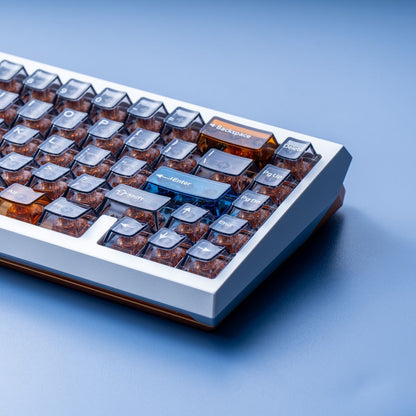 Winterglass Transparent PC Cherry Profile 87 Keys Keycaps Set