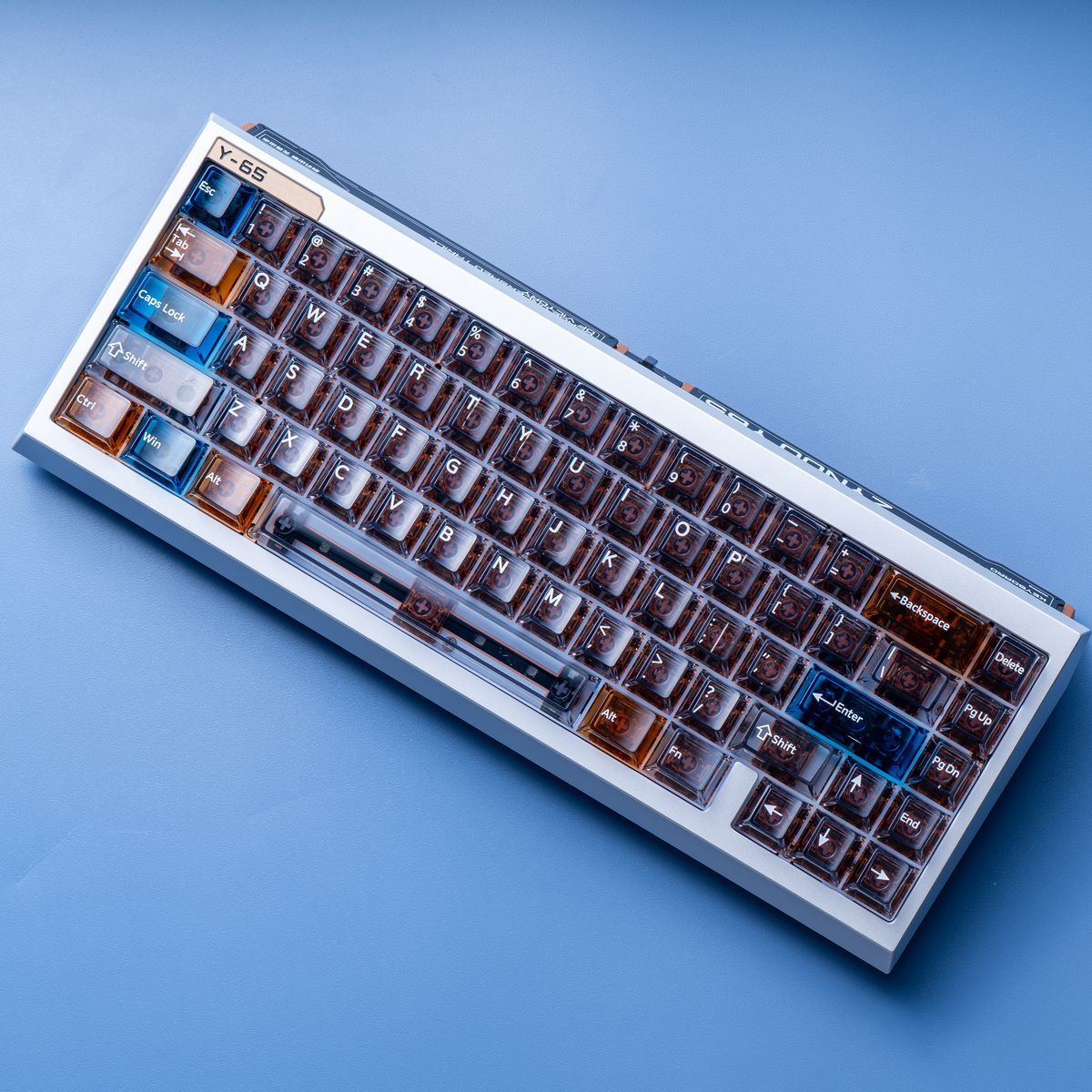Winterglass Transparent PC Cherry Profile 87 Keys Keycaps Set