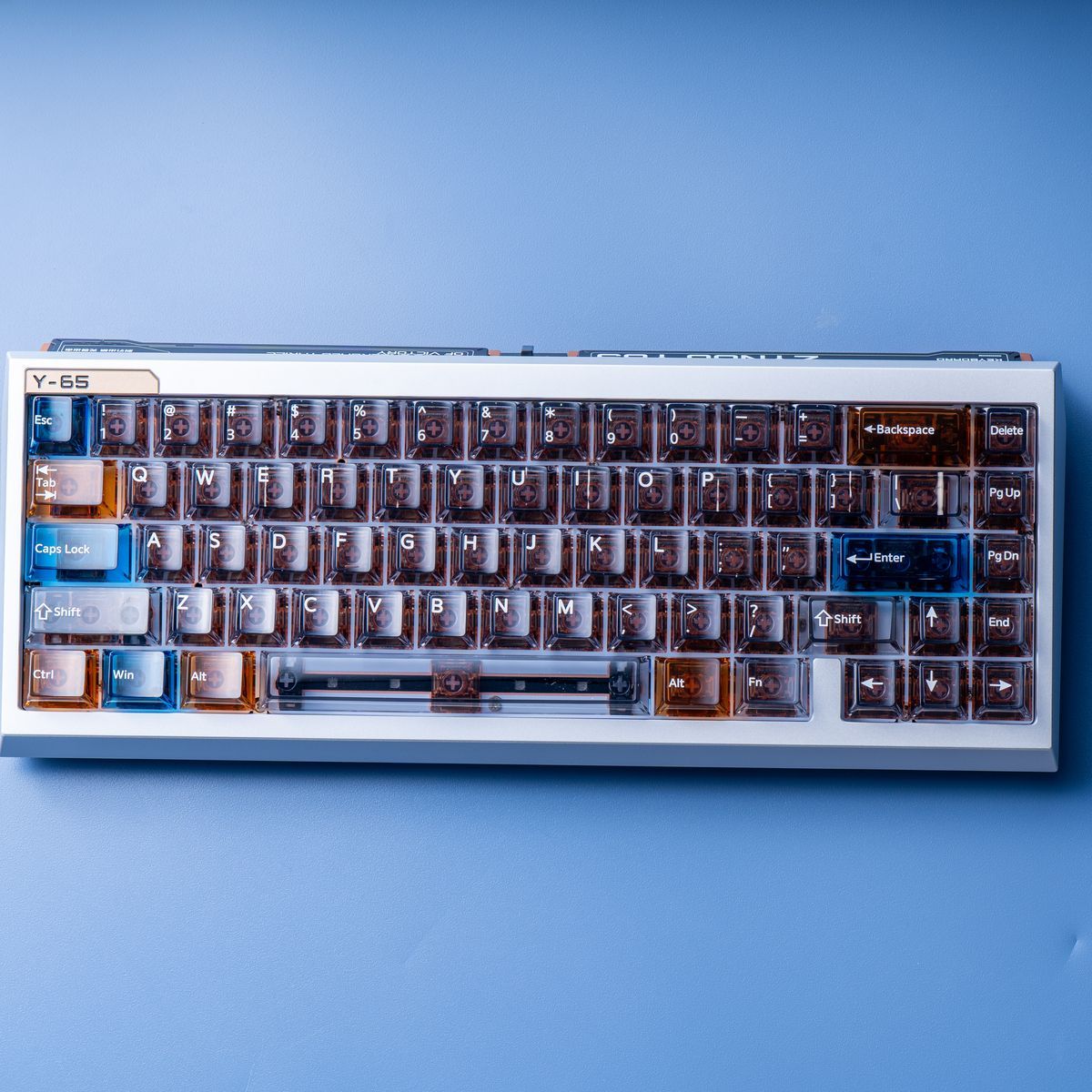 Winterglass Transparent PC Cherry Profile 87 Keys Keycaps Set