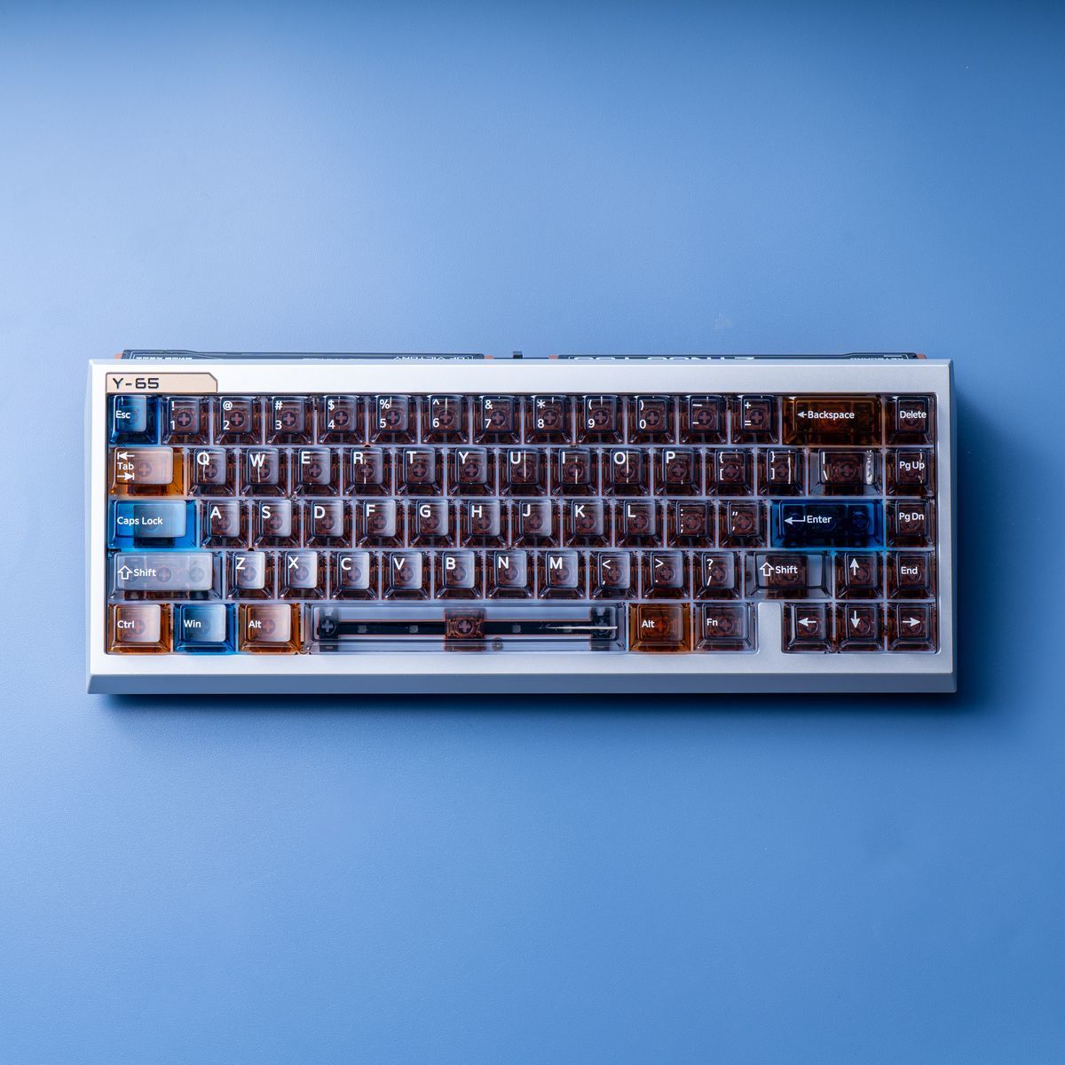 Winterglass Transparent PC Cherry Profile 87 Keys Keycaps Set