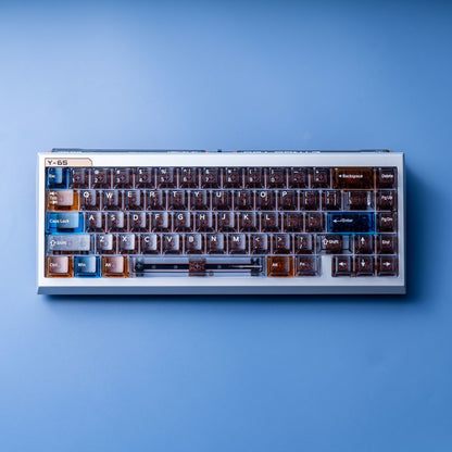 Winterglass Transparent PC Cherry Profile 87 Keys Keycaps Set