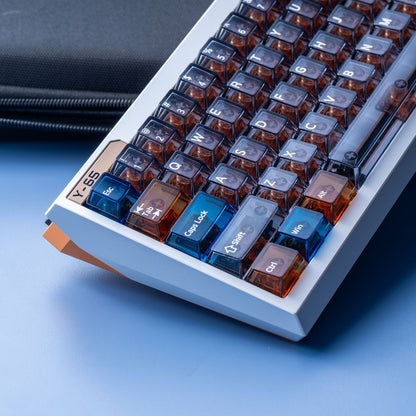 Winterglass Transparent PC Cherry Profile 87 Keys Keycaps Set