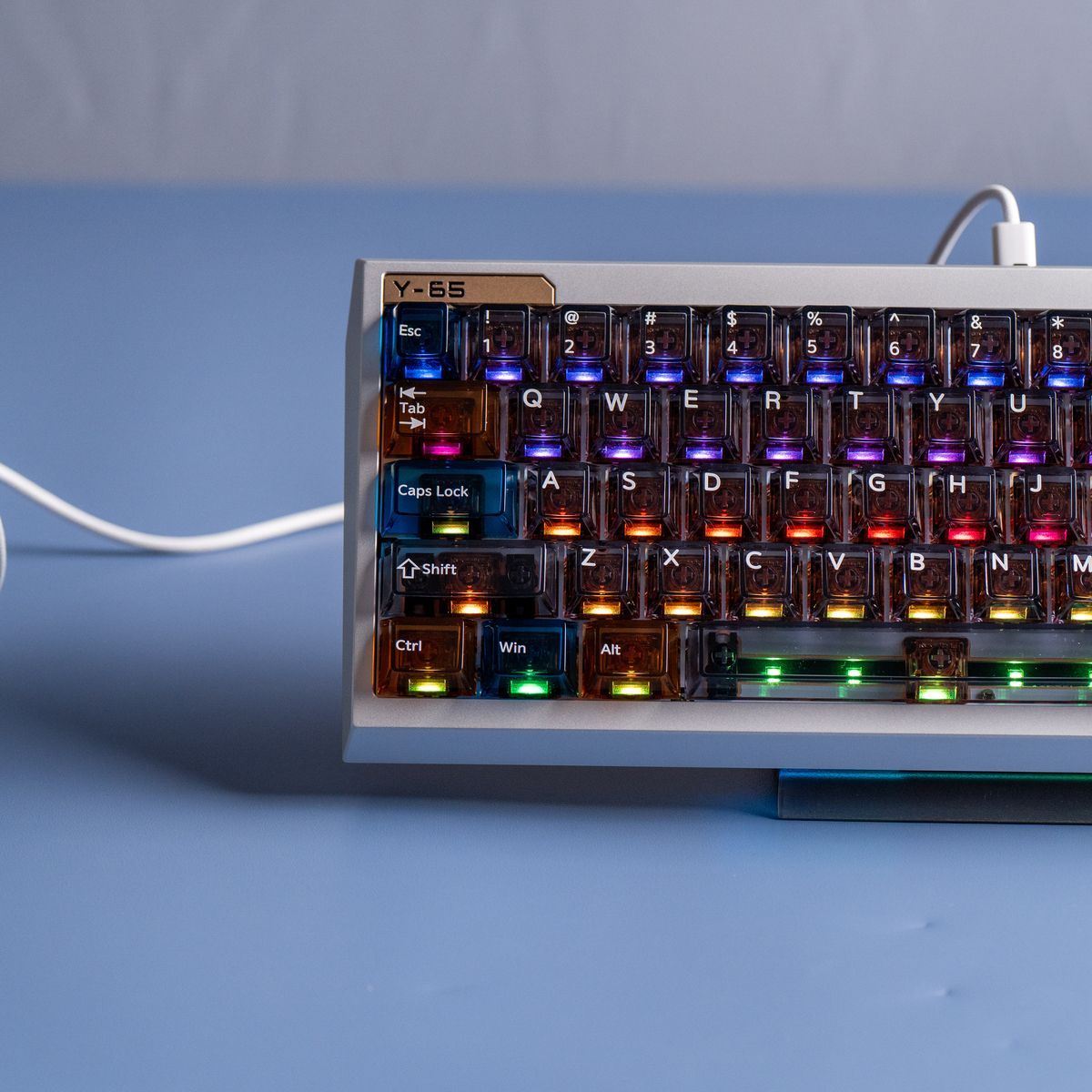 Winterglass Transparent PC Cherry Profile 87 Keys Keycaps Set