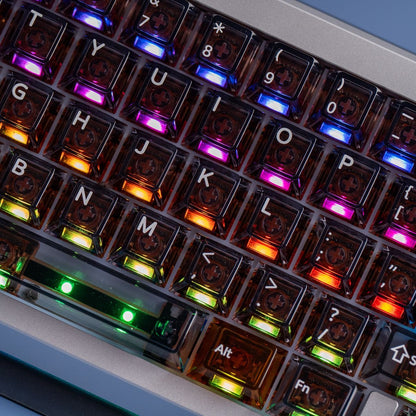 Winterglass Transparent PC Cherry Profile 87 Keys Keycaps Set
