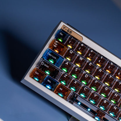 Winterglass Transparent PC Cherry Profile 87 Keys Keycaps Set