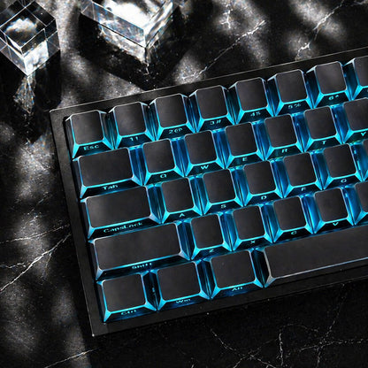 Black Outline Side Engraved Cherry Profile PBT Keycaps Set