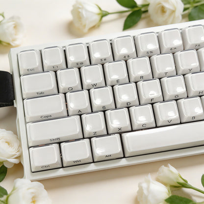 White Jelly MDA Profile PC UV Semi Transparent 120+ Keys Keycaps Set
