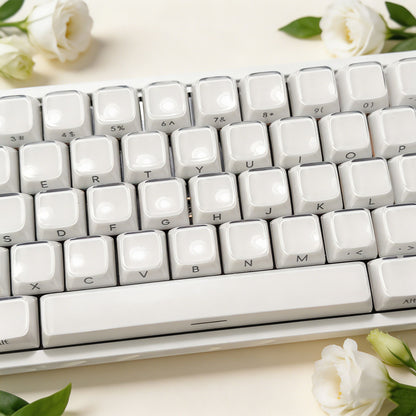 White Jelly MDA Profile PC UV Semi Transparent 120+ Keys Keycaps Set