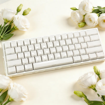 White Jelly MDA Profile PC UV Semi Transparent 120+ Keys Keycaps Set